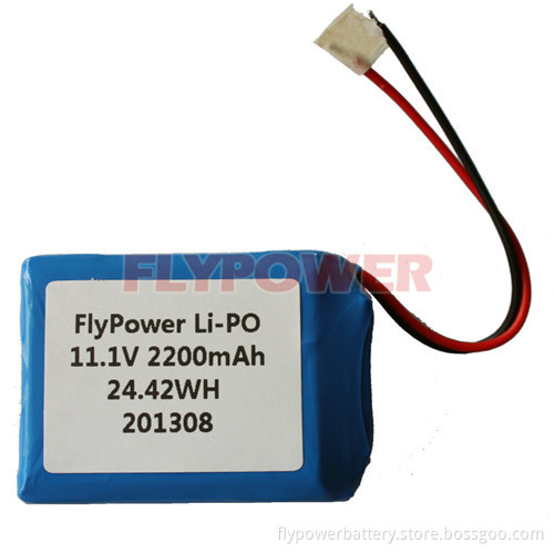 Lithium Ion Polymer Battery Pack 11.1V 2200mAh (3S1P of FLP-824053)